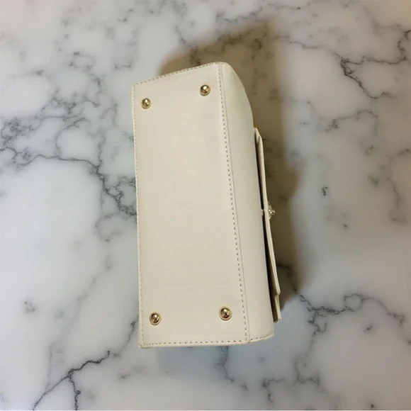 Valentino Orlandi Vegan Leather Handbag Set – Taupe with Gold Accents (NWT) - Picture 12 of 12